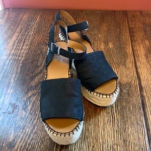 Franco Sarto Black Wedges